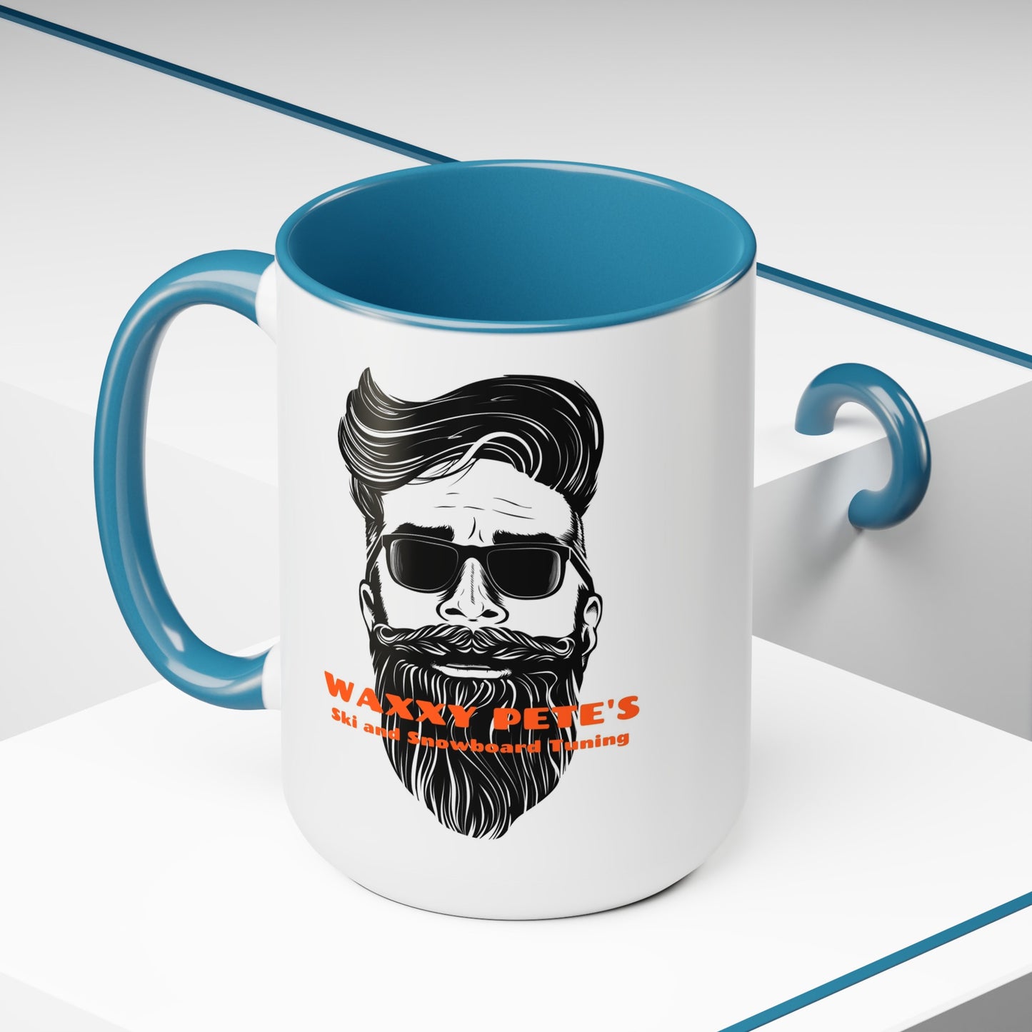 Two-Tone Coffee Mugs, 15oz