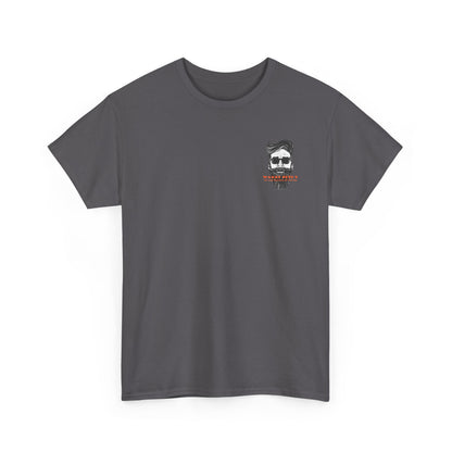 So Slick You'll Slide Uphill Tee — Retro Bearded Sunglasses Graphic Shirt