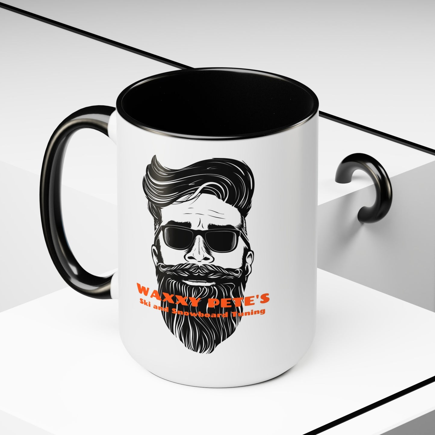 Two-Tone Coffee Mugs, 15oz