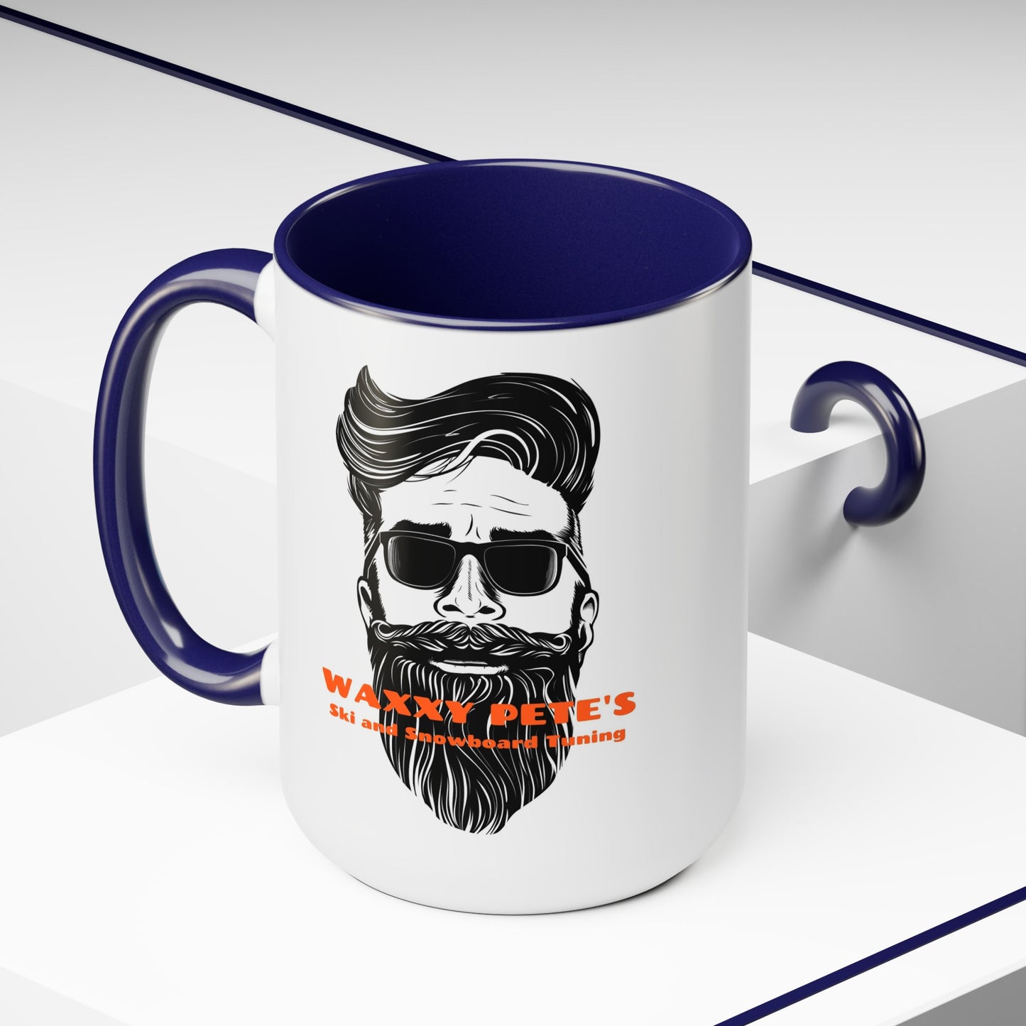 Two-Tone Coffee Mugs, 15oz